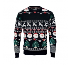 Weihnachts-LED-Pullover L/XL bedrucken