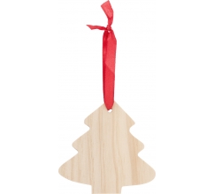 Weihnachtsbaumanhänger aus Holz Imani bedrucken