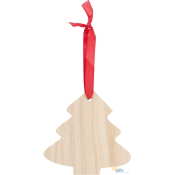 Bild des Werbegeschenks:Weihnachtsbaumanhänger aus Holz Imani