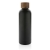 Wood Vakuumflasche aus RCS recyceltem Stainless-Steel zwart